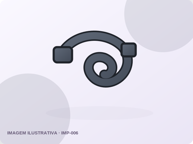 Ilustração do produto Presilha para cabos 4 mm — Preta