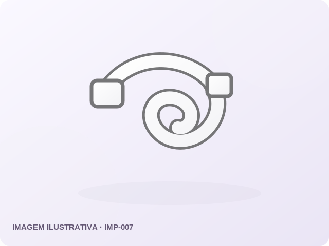 Ilustração do produto Presilha para cabos 4 mm — Branca