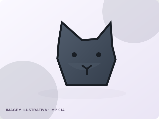 Ilustração do produto Lobo sentado — Preto fosco