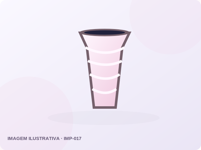 Ilustração do produto Vaso geométrico Voronoi — Branco